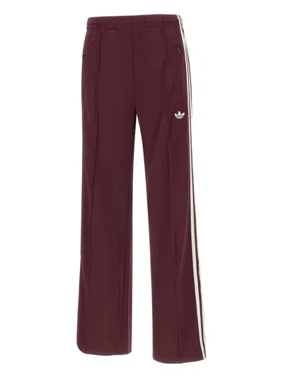Adidas Originals Firebird Side-stripe Track Pants In Brown