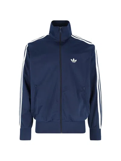 Adidas Originals Firebird Striped Sport Jacket In Blue