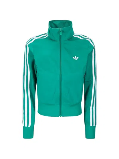 Adidas Originals Firebird Striped Sweatshirt In Green