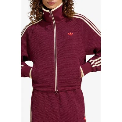 Adidas Originals Firebird Track Jacket In Burgundy