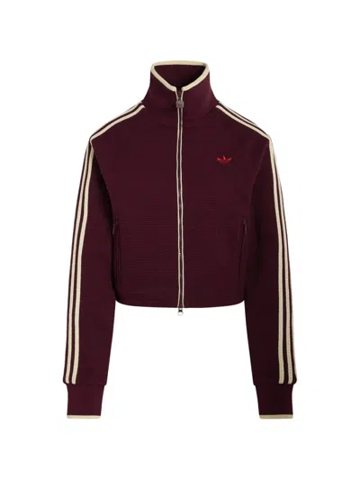 Adidas Originals Firebird Track Jacket In Burgundy