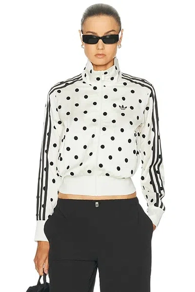 Adidas Originals Firebird Tt Classic Satin Polka Dot Jacket In Multi