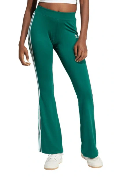 Adidas Originals Flare Leggings In Collegiate Green