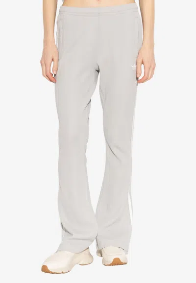 Adidas Originals Flared High-waist Sweatpants In Gray