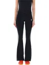 Adidas Originals Adidas Trefoil Essentials Rib Flare Leggings In Black