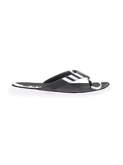 Pre-owned Adidas Originals Flip Flops In Black