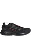 Adidas Originals Fluidflash "black/solar Red" Sneakers In Black
