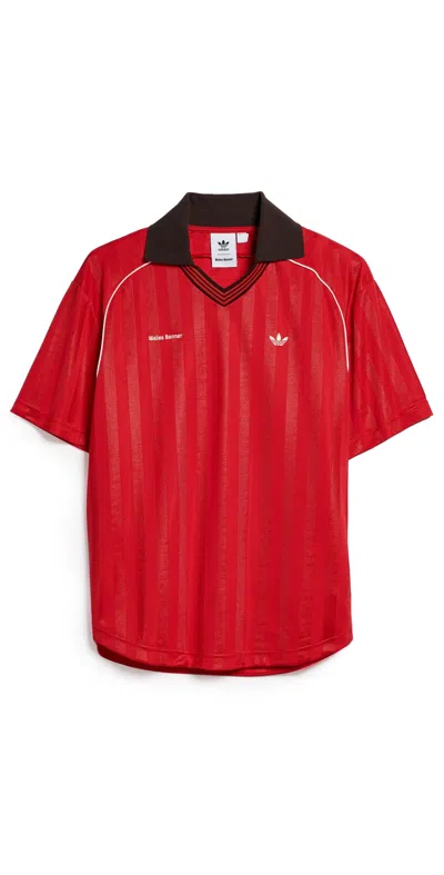 Adidas Originals Football Tee Better Scarlet In Red