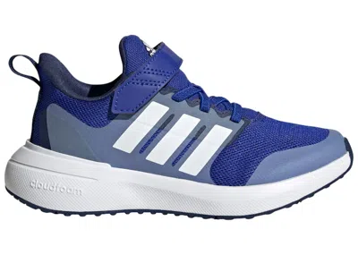 Pre-owned Adidas Originals Fortarun 2.0 Cloudfoam Strap Sneakers In Lucid Blue/cloud White/blue Fusion In Multi