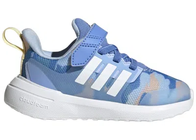 Pre-owned Adidas Originals Fortarun 2.0 Cloudfoam Top Strap Sneakers In Blue Fusion/cloud White/almost Yellow In Multi