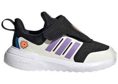 Pre-owned Adidas Originals Fortarun 2.0 Sneakers In Core Black/violet Fusion/gum