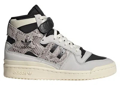 Pre-owned Adidas Originals Forum 84 Hi Grey Python (women's) Sneakers In Grey One/cream White/core Black