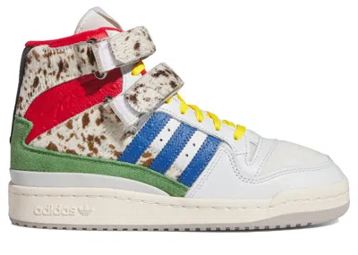 Pre-owned Adidas Originals Forum 84 High Tulie Yaito (women's) Sneakers In Crystal White/surf Blue/better Scarelet Red
