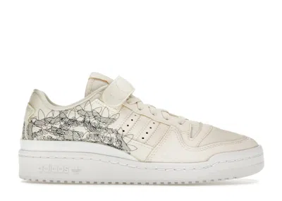 Pre-owned Adidas Originals Forum 84 Low Jumbled Stitch (women's) Sneakers In Wonder White/cream White/cloud White