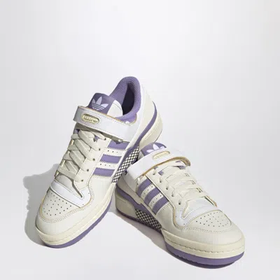 Adidas Originals Forum 84 Low White/lilac Trainer In Metallic