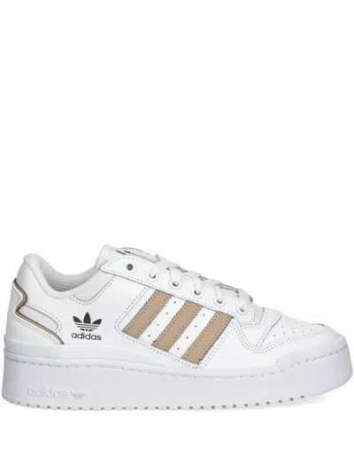 Adidas Originals Forum Bold Stripes Sneakers In White