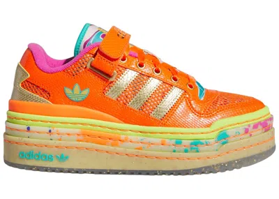 Pre-owned Adidas Originals Forum Lo Triple Platform (women's) Sneakers In Impact Orange/gold Metallic/semi Solar Orange In Multi