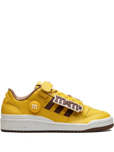 Adidas Originals Forum Low 84 Striped Sneakers In Yellow