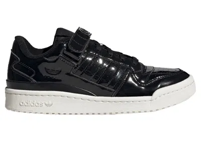 Pre-owned Adidas Originals Forum Low Black Patent (women's) Sneakers In Core Black/off White