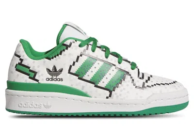Pre-owned Adidas Originals Forum Low Cl 8bit (kids) Sneakers In Core White/green/core Black