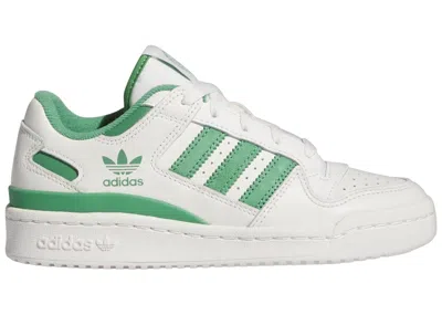 Pre-owned Adidas Originals Forum Low Cl J Sneakers In Cloud White/preloved Green