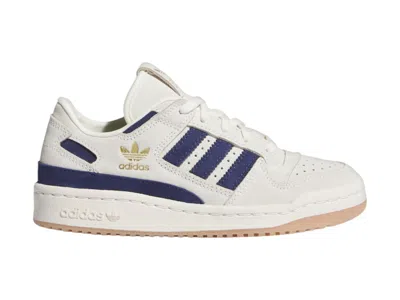 Pre-owned Adidas Originals Forum Low Cl Sneakers In Cream White/dark Blue In Multi