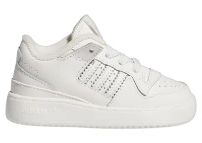 Pre-owned Adidas Originals Forum Low Cl White Sneakers In Core White/cloud White/grey One In Multi