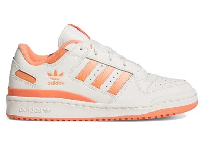 Pre-owned Adidas Originals Forum Low Cl (women's) Sneakers In Cloud White/glow Pink/semi Coral