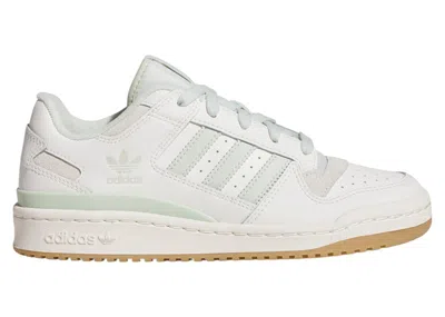 Pre-owned Adidas Originals Forum Low Cl (women's) Sneakers In Cloud White/linen Green/cream White
