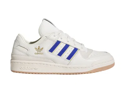 Pre-owned Adidas Originals Forum Low Cl (women's) Sneakers In Cloud White/royal Blue/almost Yellow In Multi