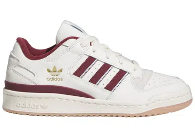 Pre-owned Adidas Originals Forum Low Cl (women's) Sneakers In Cloud White/shadow Red/cream White