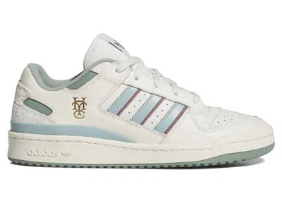 Pre-owned Adidas Originals Forum Low Hoop York City (women's) Sneakers In Off White/silver Green In Multi