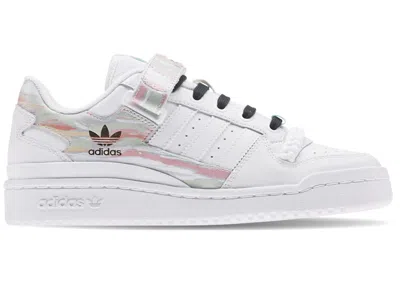 Pre-owned Adidas Originals Forum Low I Love Dance (women's) Sneakers In Cloud White/frozen Green