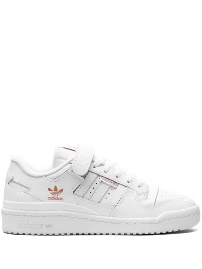 Adidas Originals Forum Low "rose Gold" Sneakers In White