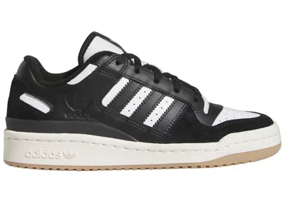 Pre-owned Adidas Originals Forum Low Sneakers In Core Black/cloud White/cream White
