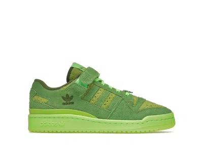 Pre-owned Adidas Originals Forum Low The Grinch (kids) Sneakers In Solar Green/red