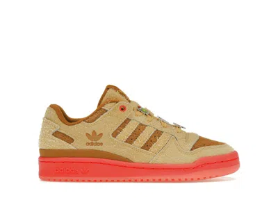 Pre-owned Adidas Originals Forum Low The Grinch Max (kids) Sneakers In Oat/bright Red/bronze Strata
