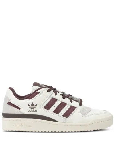 Adidas Originals Forum Low Three-stripes Sneakers In Neutral