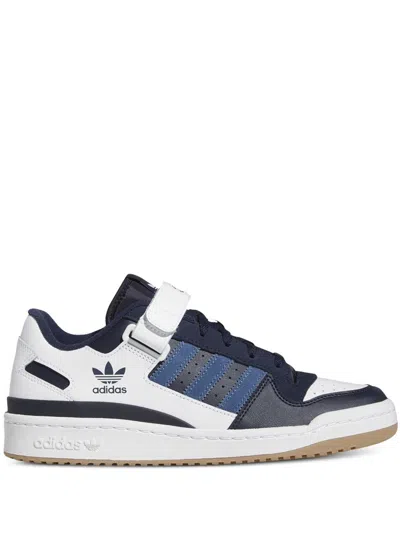 Adidas Originals Forum Low "white" Sneakers In Blue