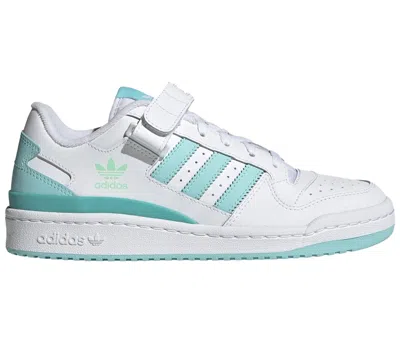 Pre-owned Adidas Originals Forum Low (women's) Sneakers In Cloud White/clear Aqua/pulse Mint In Multi