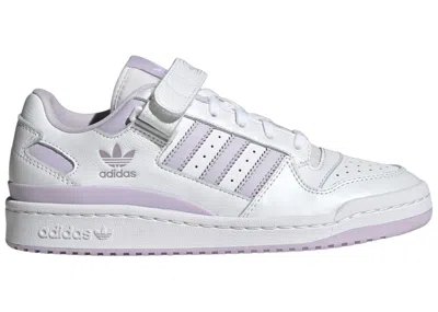 Pre-owned Adidas Originals Forum Low (women's) Sneakers In Cloud White/matt Purple Met./purple Tint