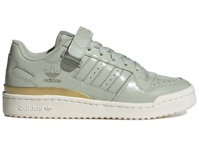 Pre-owned Adidas Originals Forum Low (women's) Sneakers In Halo Green/off White/matte Gold