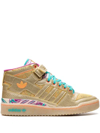 Adidas Originals Forum Mid "carnival" Trainers In Gold