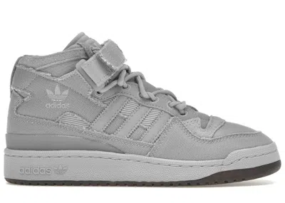 Pre-owned Adidas Originals Forum Mid Ivy Park Rodeo Sneakers In Halo Silver/dust Purple In Multi