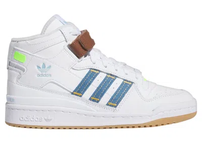 Pre-owned Adidas Originals Forum Mid Kseniaschnaider (women's) Sneakers In Cloud White/preloved Brown