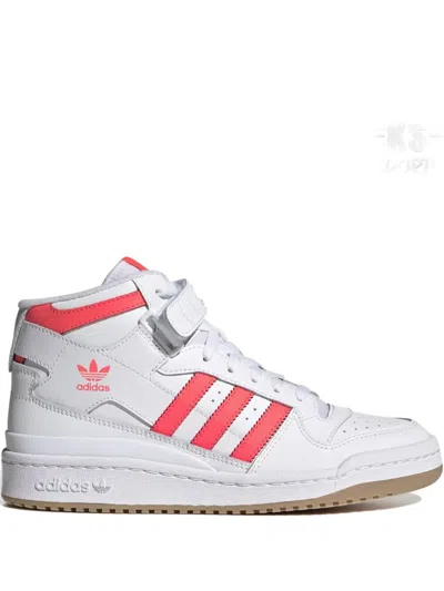 Adidas Originals Forum Mid Sneakers In White