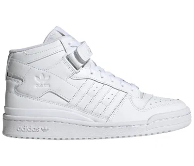 Pre-owned Adidas Originals Forum Mid Triple White (women's) Sneakers In Cloud White