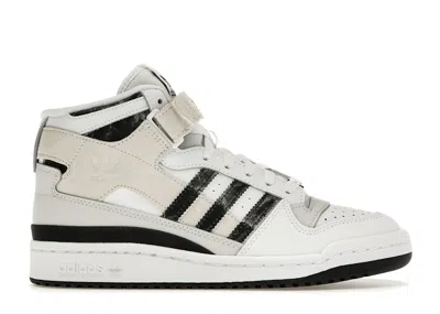 Pre-owned Adidas Originals Forum Mid (women's) Sneakers In Cloud White/off White/core Black