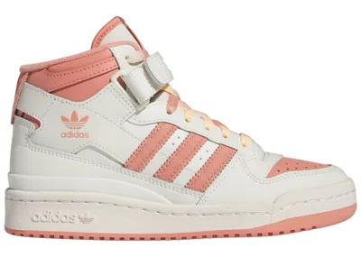 Pre-owned Adidas Originals Forum Sneakers In Off White/wonder Clay/acid Orange