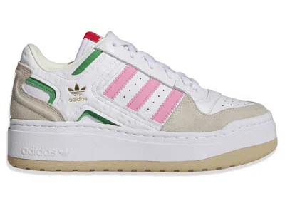 Pre-owned Adidas Originals Forum Xlg White (women's) Sneakers In Cloud White/bliss Pink/green